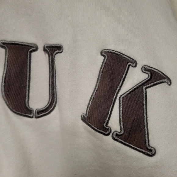 Unisex French Connection White Zip Up Sweater - Picture 7 of 8